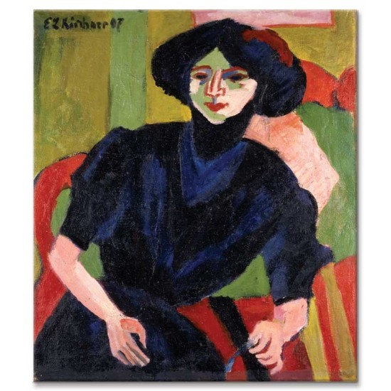 Ernst Ludwig Kirchner - Portrait of a Woman