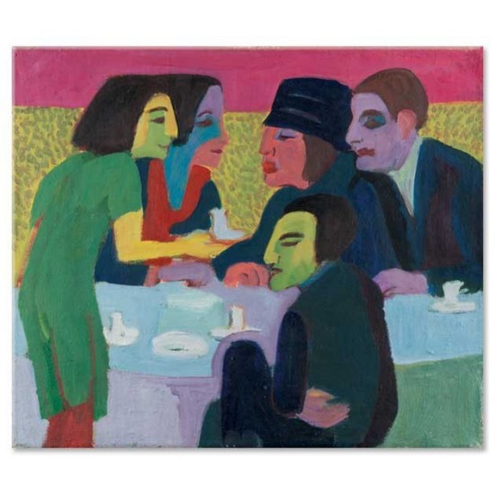 Ernst Ludwig Kirchner - Scene at a Café, ca. 1926