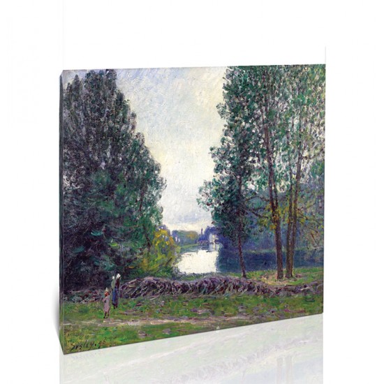 עיקול בנהר לואן, קיץ - Alfred Sisley