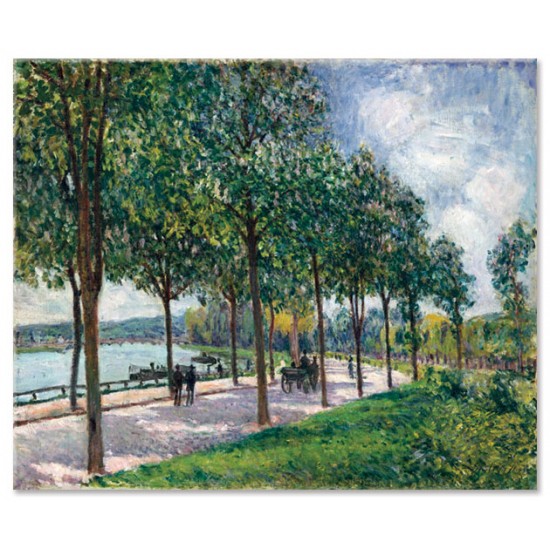 שדרה של עצי ערמונים - Alfred Sisley