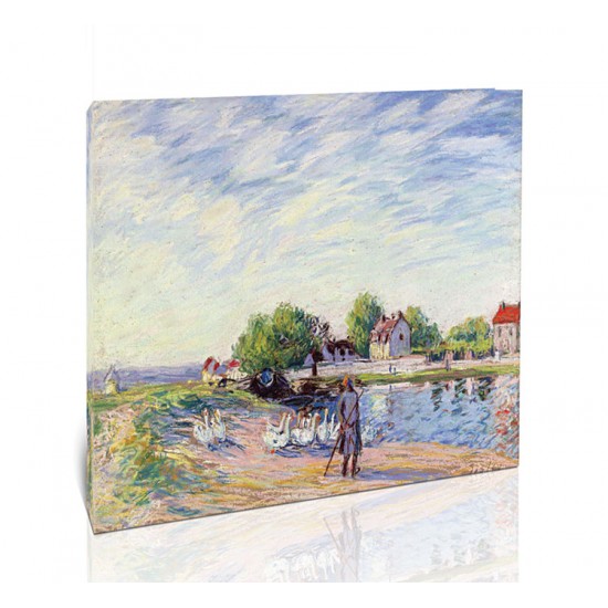 אווזים בסנט ממס - Alfred Sisley