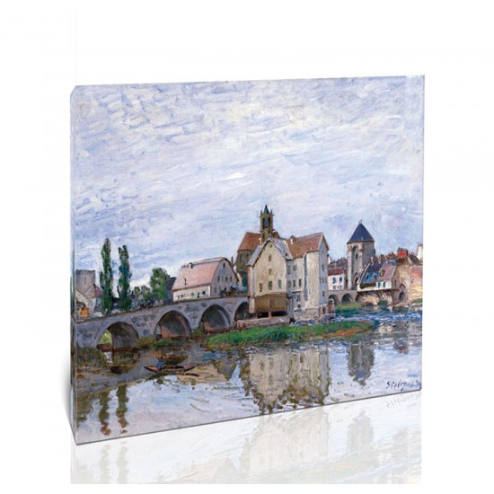 מורה מעל הלואן, מזג אויר אפור - Alfred Sisley