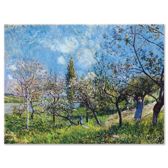 בוסתן באביב - Alfred Sisley