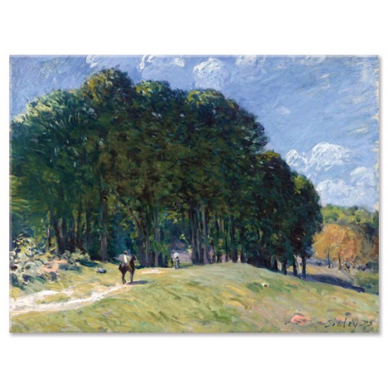 רוכב בקצה היער - Alfred Sisley