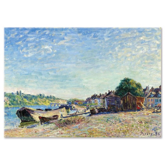 גדות הלואן בסנט ממס - Alfred Sisley