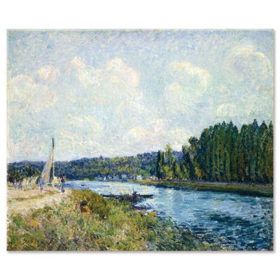 גדות האויז - Alfred Sisley