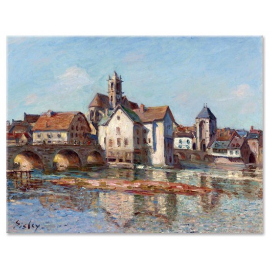 הגשר במורה - Alfred Sisley