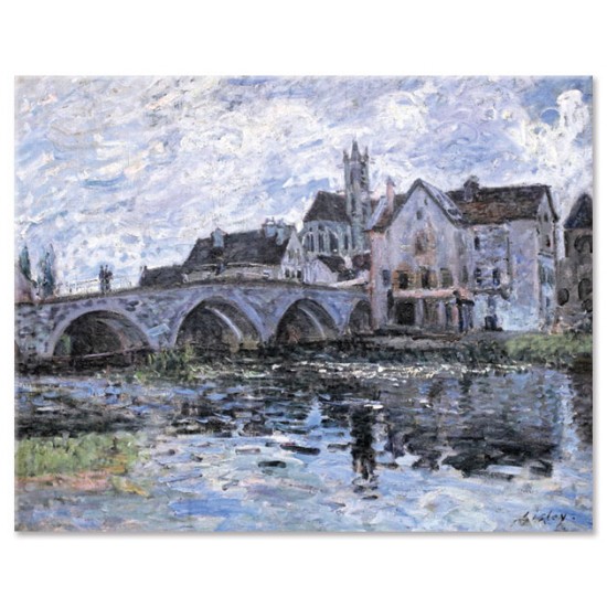 הגשר במורה סור לואן - Alfred Sisley