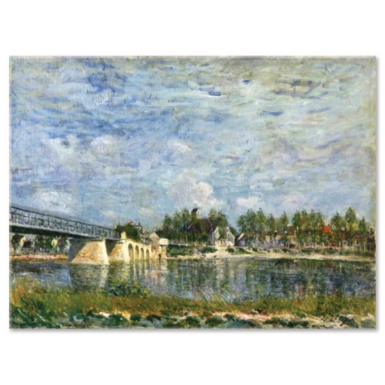 הגשר בסנט ממס - Alfred Sisley