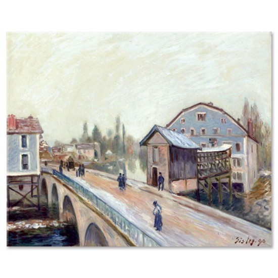 הגשר במורה - Alfred Sisley