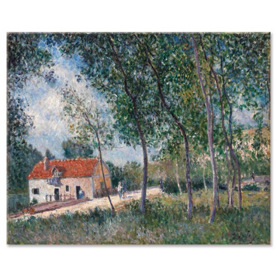 הדרך ממורה לסנט ממס - Alfred Sisley