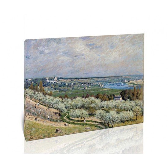 הטרסה בסנט גרמיין, אביב - Alfred Sisley