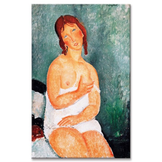 אישה צעירה בגופייה - Amedeo Modigliani