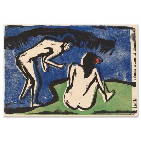 Ernst Ludwig Kirchner - Bathing Couple, 1910