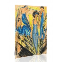 אמניות לבושות כחול