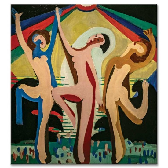 Ernst Ludwig Kirchner - Colourful Dance, 1930