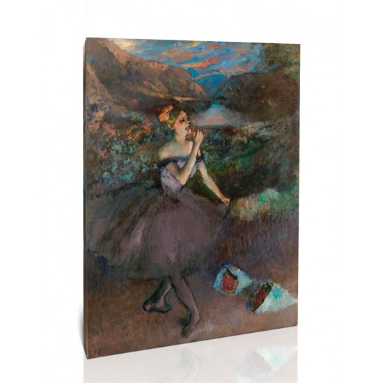 רקדנית עם זרי פרחים - Edgar Degas