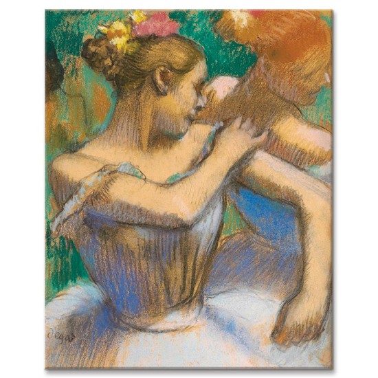 רקדנית מסדרת את הכתפיה - Edgar Degas