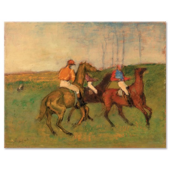 רוכבים וסוסי מירוץ - Edgar Degas