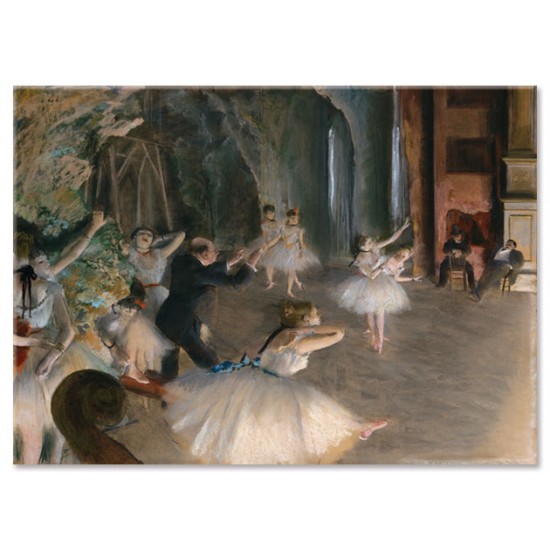 חזרת בלט על הבמה - גירסה II - Edgar Degas