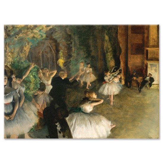 חזרת בלט על הבמה - גירסה I - Edgar Degas