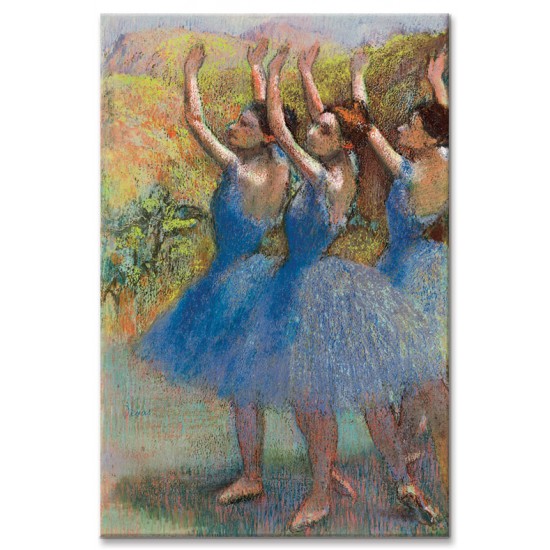 שלוש רקדניות בחצאיות סגולות - Edgar Degas