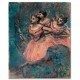 שלוש רקדניות בתלבושות אדומות - Edgar Degas