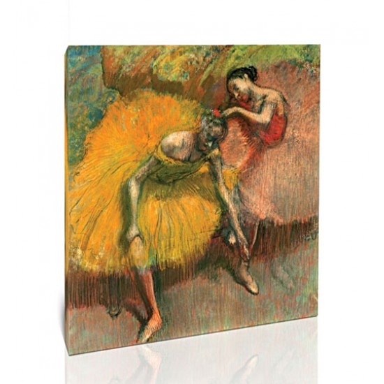 שתי רקדניות, צהוב וורוד - Edgar Degas