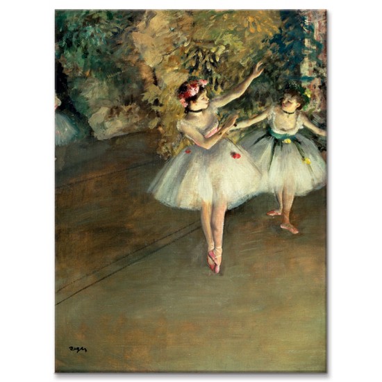 שתי רקדניות על הבמה - Edgar Degas