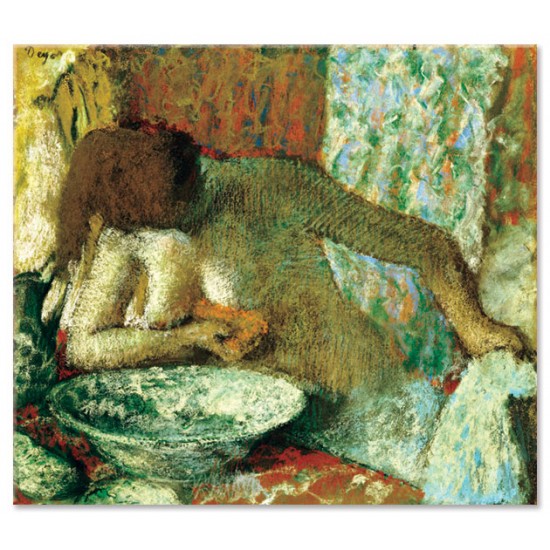 אישה ליד הטואלט שלה - Edgar Degas