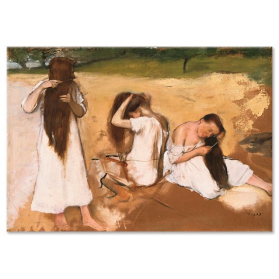 נשים מסרקות את שערן - Edgar Degas