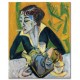 Ernst Ludwig Kirchner - Erna with Cigarette, 1915