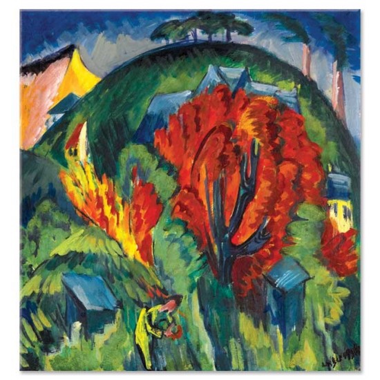 Ernst Ludwig Kirchner - Galgenberg in Jena, 1880