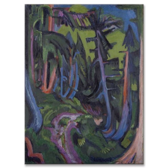 Ernst Ludwig Kirchner - Mountain Forest Path