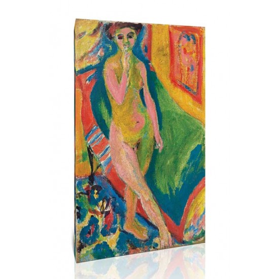 Ernst Ludwig Kirchner - Nude Girl with Green Sofa