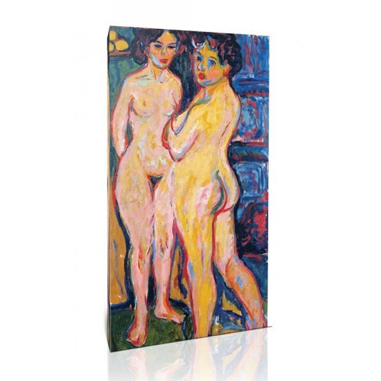 Ernst Ludwig Kirchner - Nudes Standing by Stove