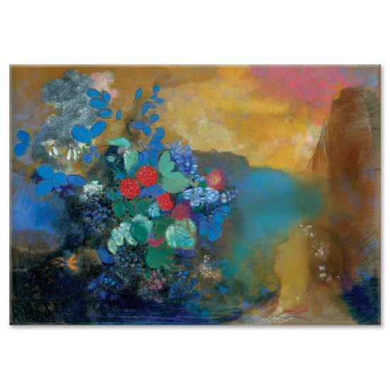 אופליה בין הפרחים - Odilon Redon