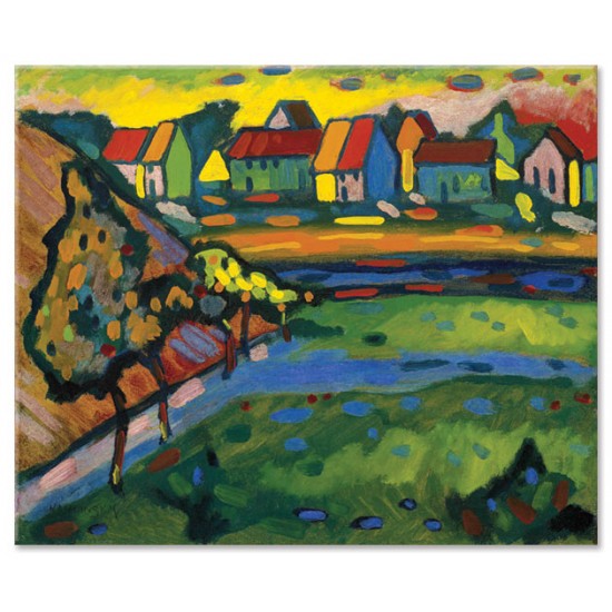 כפר בווארי ושדה - Wassily Kandinsky