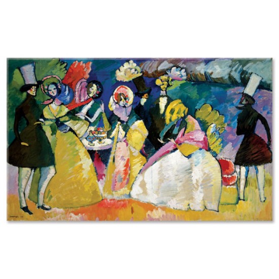 קבוצה בקרינולינות - Wassily Kandinsky