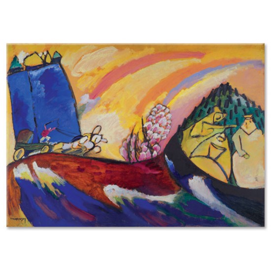 ציור עם עגלה - Wassily Kandinsky