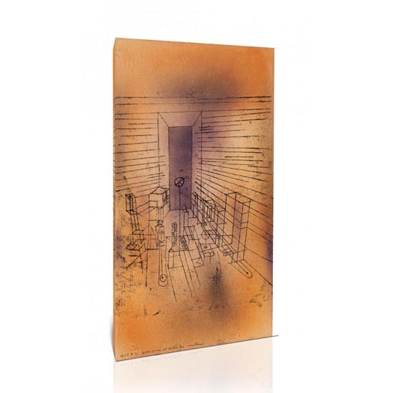 חדר רפאים עם הדלת הגבוהה - Paul Klee