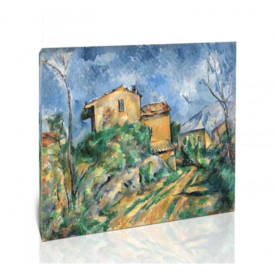 בית מריה ונוף של הטירה השחורה - Paul Cézanne