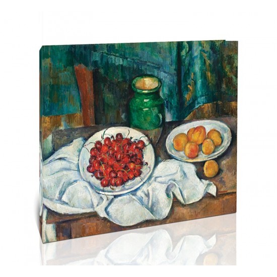 טבע דומם, דובדבנים ואפרסקים - Paul Cézanne
