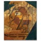 בקבוק רום ועיתון - Juan Gris