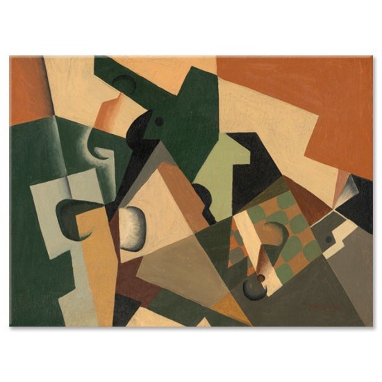 כוס ולוח שחמט - Juan Gris