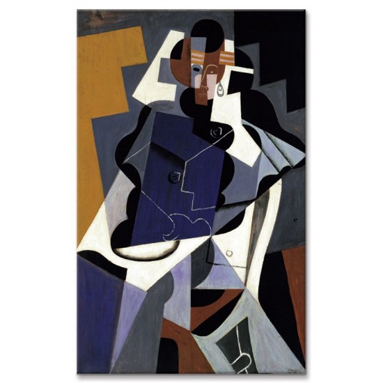 אישה יושבת - Juan Gris