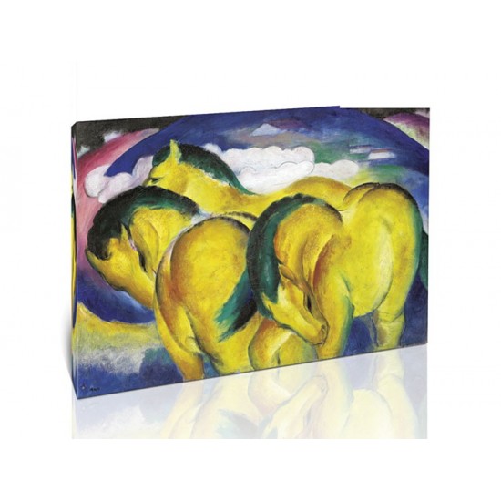 סוסים צהובים קטנים - Franz Marc