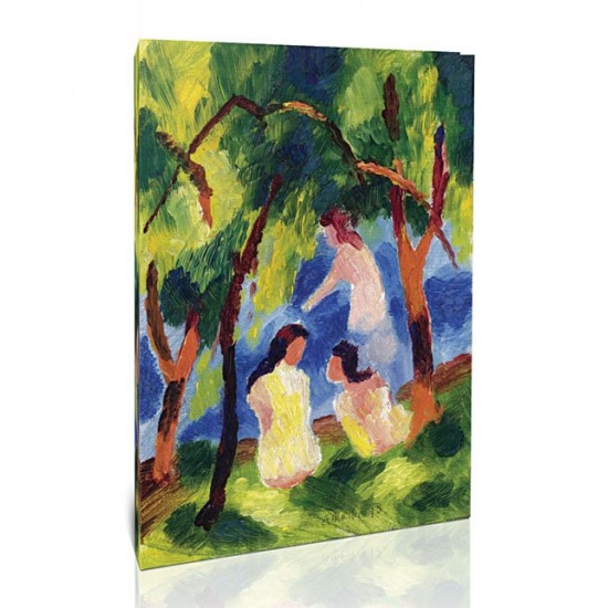 נערות רוחצות - August Macke