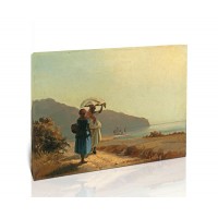שתי נשים משוחחות ליד הים, סנט תומאס