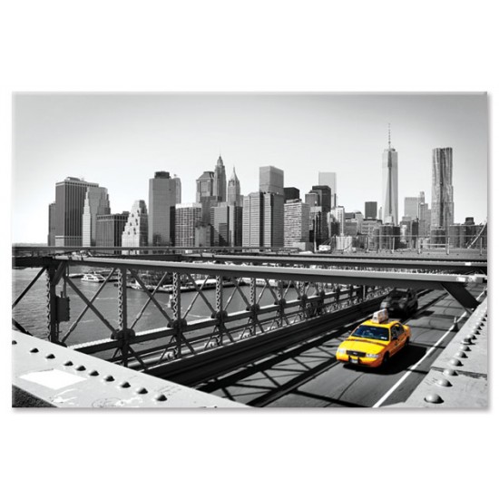 מונית על גשר, ניו יורק, תמונות קנבס לסלון